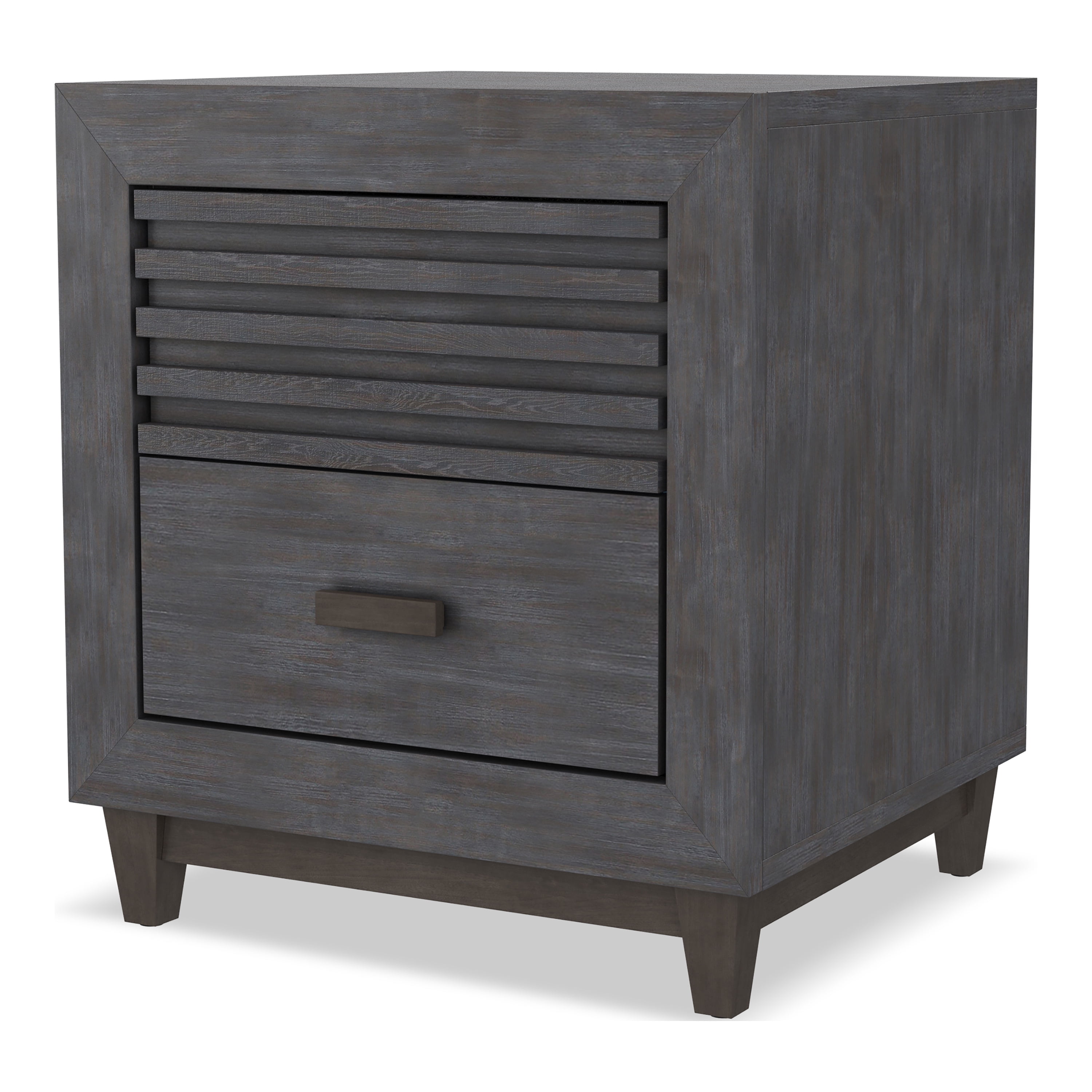 Furniture of America Dusk Child Transitional 2-Drawer Nightstand, Charcoal Brown
