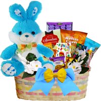 My Special Bunny Easter Gift Basket BLUE Plush Bunny Rabbit