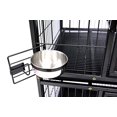 thumbnail image 6 of Homey Pet 37" Dog Cage with Durable Plastic Black Tray (Undetchable 2 Tier Cage with Feeding Bowls), 6 of 7