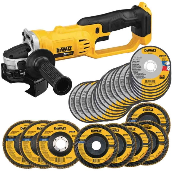 Esmeriladora 4 1/2In Brushless + 8 Discos + 20 Discos DeWalt DCG412B-COMBO