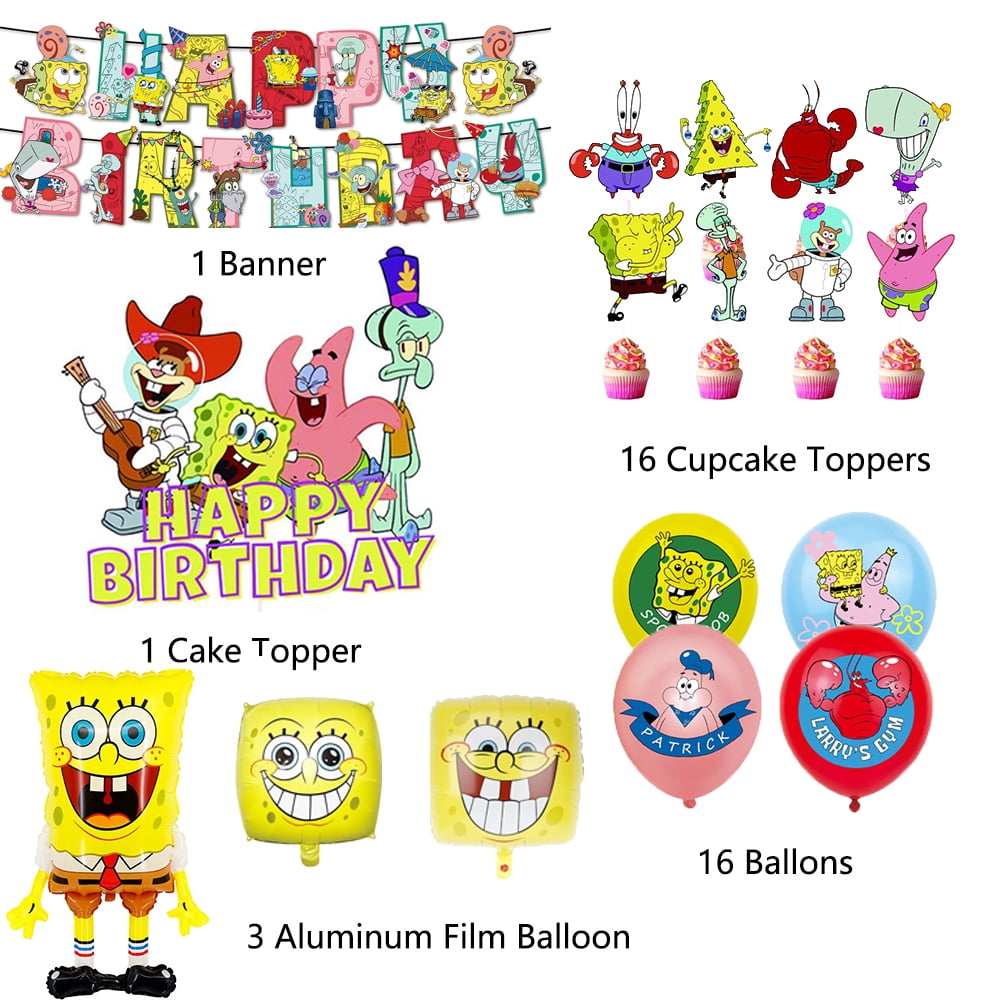 New Birthday Party Cute Latex Ballons Set | Kids Cartoon Theme Birthday Party Supplies | 37Pcs/set