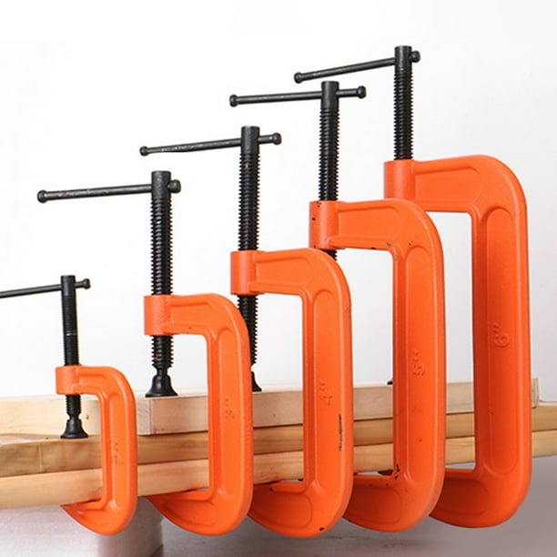 XWQ G Clamp Adjust Heavy Duty 1/2/3/4/5/6/8inch Soft Jaw Pad CClamp for Woodwork