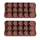 thumbnail image 1 of 2PCS Star Chocolate Moulds Silicone 15 Cavity Sweet Moulds Star Wax Melt Moulds Valentines Candy Moulds Mini Star Moulds Non Stick Gummy Ice Moulds, 1 of 5