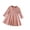 czb# Pink219, variant on CUZIBR Baby Girls Fall Dresses Long Sleeve Round Neck Solid Color Ribbed Button A-Line Princess Dress Breathable Comfortable Thermal Winter Layering Stylish Clothes Dailywear,Pink,2-3 Years