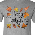 thumbnail image 4 of Inktastic Happy Thanksgiving Fall Leaves T-Shirt, 4 of 5