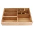 thumbnail image 1 of Soporte Cosmético de Bandeja Organizador de Almacenamiento de Maquillaje de Madera Colco, 1 of 7