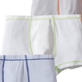 thumbnail image 6 of Purcolt 3pc Boxers Shorts for Boys Comfort Casual Cotton Elastic Waisted Classic Fit Underwear Trunk Breathable Loose Boxer Briefs Loungewear, 6 of 7