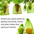 thumbnail image 5 of TOP-MAX 100PCS Fruit Netting Protection Bags with Drawstring Reusable Protector Bag for Fruit Vegetable Dark Green, 5 of 8
