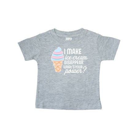 

Inktastic I Make Ice Cream Disappear What s Your Power Gift Baby Boy or Baby Girl T-Shirt