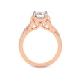 thumbnail image 2 of IGI Certified 2 Carat Oval Shape Lab Grown Diamond Engagement Ring | 14K Rose Gold | Astoré Channel Glided Diamond Ring | FG-VS1-VS2 Quality Friendly Diamonds, 2 of 5