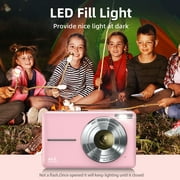 Digital Camera FHD 1080P 44MP for Vlogging with Anti Shake 16X Zoom,Small for Children Teens Seniors