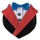 thumbnail image 1 of Formal perro esmoquin boda perro bandana collar perro collar con pajarita ajustable perro pajarita collar bandana, 1 of 5