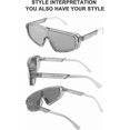 thumbnail image 2 of Retro Aviator Square Sunglasses Sport Siamese S Goggles For Men Women B2722, 2 of 5