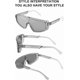 thumbnail image 2 of Retro Aviator Square Sunglasses Sport Siamese S Goggles For Men Women B2722, 2 of 5