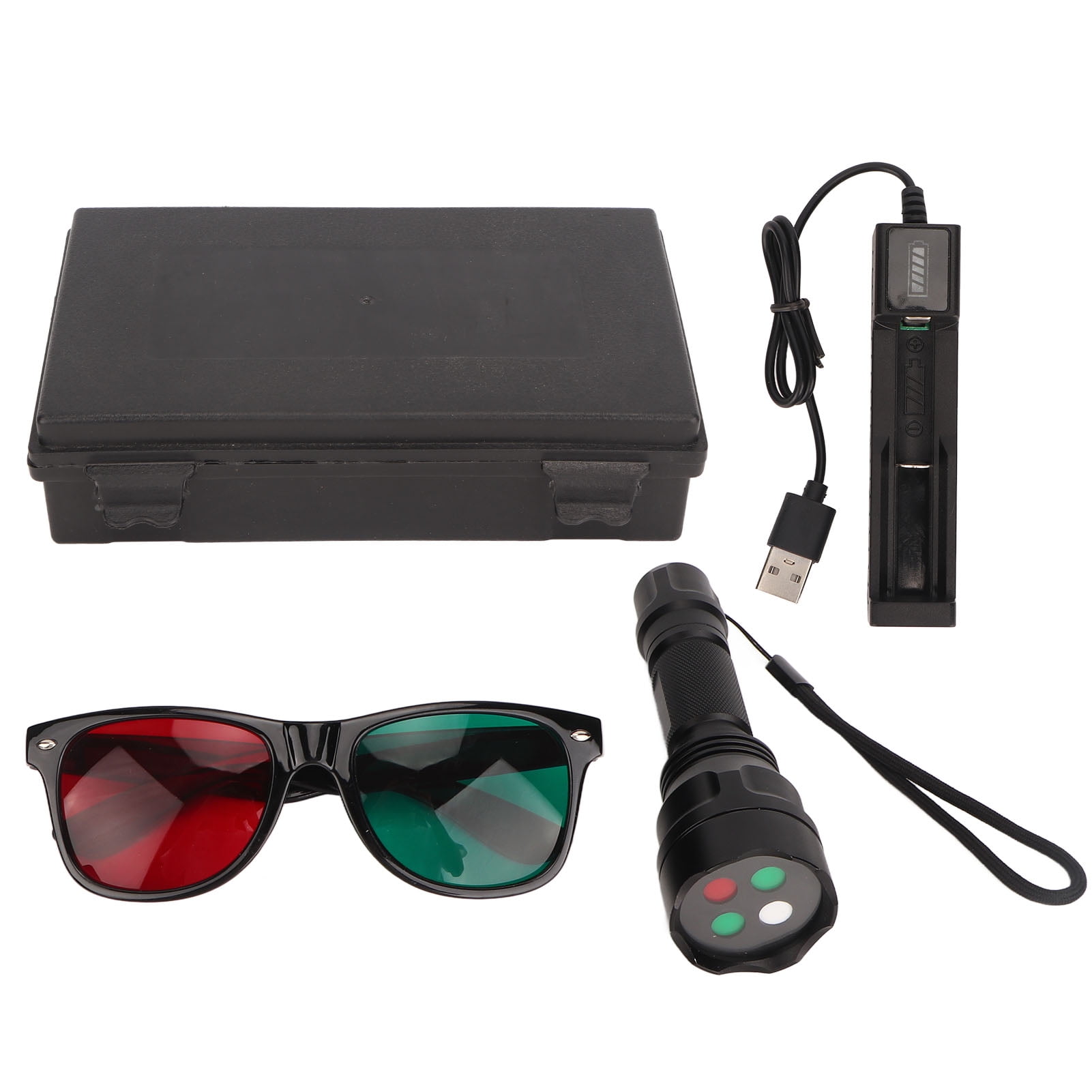 Flashlight Red Green Glasses, Penlight Ophthalmic Tester 1200mAH