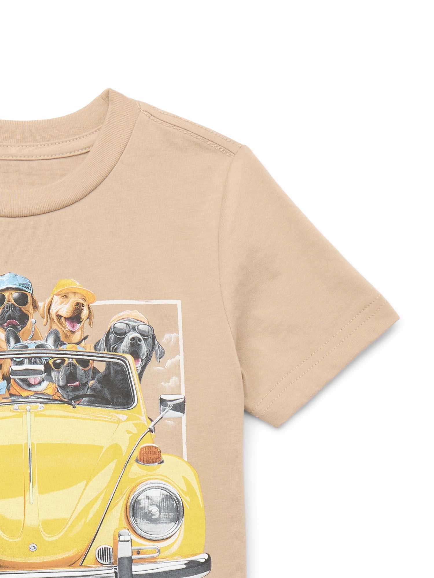 Volkswagen Doggy Bug Toddler Short Sleeve Crewneck T-Shirt, Sizes 12M-5T