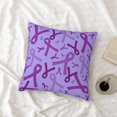 thumbnail image 7 of Epilepsy Awareness Day Throw Pillow Cover Cozy Micro velvet 18x18 Inch Pillowcase Cushion Decorative Pillow Case for Car Home Sofa Bed Decor with Hidden Zipper, 7 of 7
