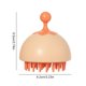 thumbnail image 4 of Bewildely Cepillo de masaje de champú para el cuero cabelludo de silicona de mano, masajeador de pelo para ducha, cepillo de limpieza, cepillo Juegos de accesorios de baño Naranja, 4 of 6