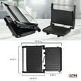 thumbnail image 7 of Electric Panini Press Grill - 1000w Sandwich Maker NonStick Toaster, 7 of 7
