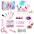thumbnail image 2 of Kids Makeup Kit for Girls Cosmetics Make Up Set Washable Play Makeup Kit for Little Girls Xmas Birthday Gift, 2 of 8