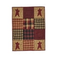 thumbnail image 2 of Gallickan Independence Day Star Plaid Print Flannel Blanket C 51x59in, Patriotic Throw Blanket, 1pc, 2 of 6