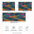 thumbnail image 2 of Yayeee Pillowcase Standard Size Set of 2 Satin Wrinkle Resistant Envelope Pillow Case, Colorful Waves Pattern, 2 of 8