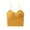 Yellow, variant on Seamless Sports Bras for Women Scoop Neck Criss Cross Back Thin Strap Light Support Workout Bra
