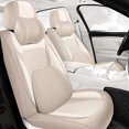 thumbnail image 2 of Fundas de asiento de coche de verano de cuero de seda Ics de alta calidad para BMW E60 F30 E46 Audi A4 B8 E39 E36 Golf Mk4 Golf 5 X5 E70 Mujeres, 2 of 5