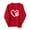 Red#3, variant on Tnhcen Women's Valentine's Day Sweatshirt Crewneck Long Sleeve Heart Print Casual Loose Fit Plus Size XS - XL Breathable Soft Comfortable Fashion Tops
