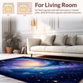thumbnail image 2 of ODIKA 5'x7' Machine Washable Non-Slip Area Rug, Celestial Nebula Starry Night Design High Traffic Rug, Blue, 141486, 2 of 7
