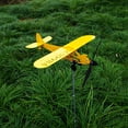thumbnail image 1 of Fiudx Ofertas relámpago Veleta de avión de metal para jardín, avión giratorio, molino de viento, veleta, avión para decoración artística de exteriores y patios, 1 of 7