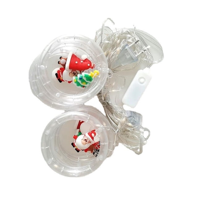 Luces navideñas, 10 lindas luces redondas, expandibles para interiores, exteriores, árboles de Navidad, decoración de jardín