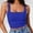 Blue, variant on Tank Top for Women Sleeveless Square Neck Fitted Basic Tops Women Summer Outfits Fashion Clothing