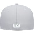 thumbnail image 4 of Men's New Era Gray New York Yankees White Logo 59FIFTY Fitted Hat, 4 of 5