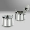 Axio Stainless Steel Sugar Jar with Spoon Multipurpose Canister Spice