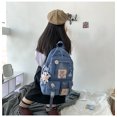 thumbnail image 4 of Mochila azul para niñas, lindas mochilas de viaje a la moda, mochila escolar para estudiantes universitarios, mochila duradera, fresca, 4 of 5
