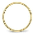 thumbnail image 6 of Primal Gold 10 Karat Yellow Gold 4mm Lightweight Milgrain Half Round Band Size 13.5, 6 of 6