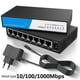 thumbnail image 3 of 8 Port Gigabit Ethernet Switch RJ45 Hub Internet Splitter Smart Switch Ethernet Network Switch 10/1, 3 of 5