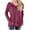 Purple, variant on IROINNID Women's Fall Tops Long Sleeve Oversized Base Shirts Solid Workout Sweatshirts Casual Basic V-Neck Loose Fit Tops with Pocket,Navy