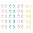 thumbnail image 4 of Votnto Easter Bunny Paw Print Wall Stickers, Cute Rabbit Footprint Decals for Toilet, Bedroom & Living Room Decor (Multi-Color), 4 of 6