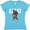 Aqua, variant on Bigfoot Sassy Happy Sasquatch Women's V-Neck T-Shirt