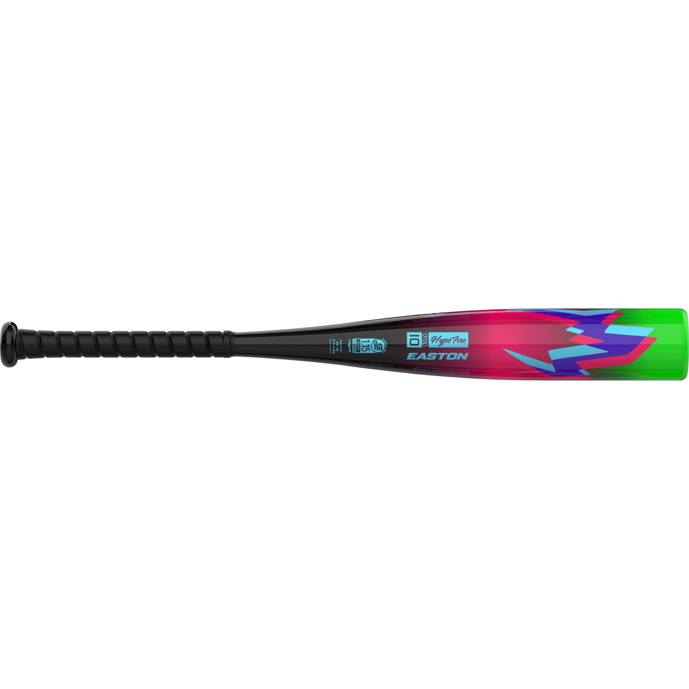 Easton | 2027 Hype Fire Junior Big Barrel Baseball Bat | USSSA | 2 3/4" Barrel | 25 Inch | -10