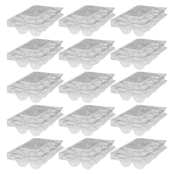 50pcs Transparent Quail Egg Cases Plastic Quail Egg Boxes Reusable Small Eggs Packaging Case
