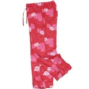 No Boundaries - Juniors Hearts & Flowers Roll-Up Sleep Pant
