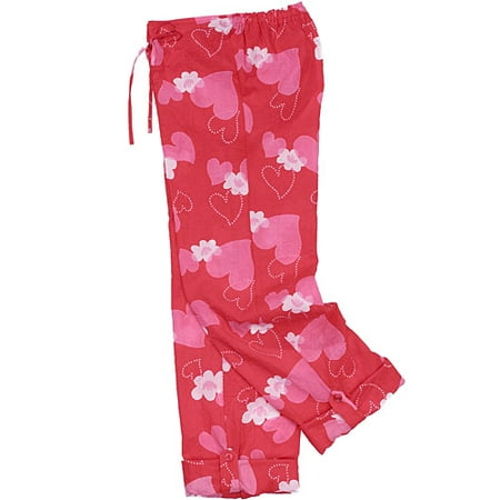 No Boundaries - Juniors Hearts & Flowers Roll-Up Sleep Pant