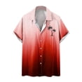 thumbnail image 2 of CEHVOM Spring Savings!Beach Shirts for Men Button Down,Beach Shirts for Men Big and Tall Palm Tree Print Turndown Collar Short Sleeve Blouse Tops,Summer Shirts for Men, 2 of 5