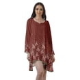 thumbnail image 1 of Moomaya Robe de Cocktail Imprimée à Manches Longues Tenues de Noël Robe Courte pour les Fêtes, 1 of 4