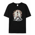 thumbnail image 7 of Lighthouse Men's T Shirts Seagulls T-Shirt for Men Ocean Crew Neck Tees Cotton Tops, Black, S, 7 of 7