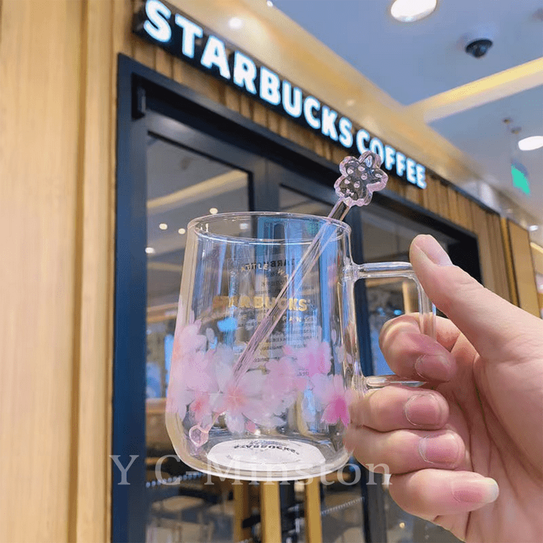 Starbucks Cute Bear Coffee Mug w/ lid Tea cup Birthday Presents Sakura Gifts