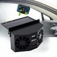 thumbnail image 1 of Solar Powered Car Fan, Window Exhaust, Air Vent Radiator, Energy Cooling for Car Backseat or Frontseat, Vehicle Ventilation Fan, 1 of 8